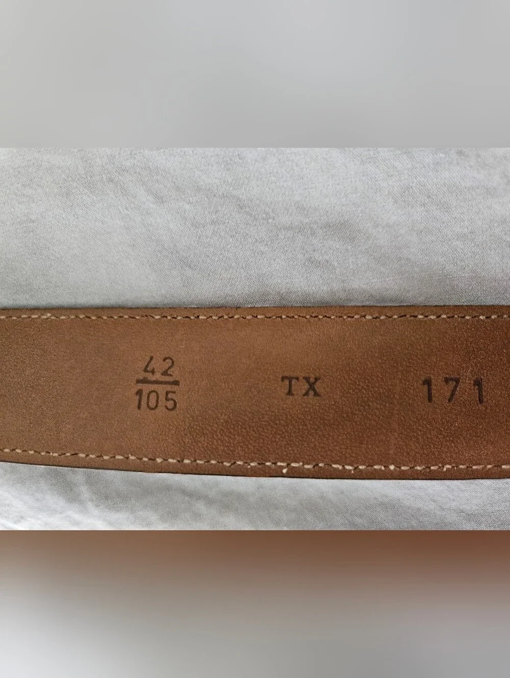 TRAFALGAR Brown Leather Dress Gold Buckle Belt | SZ 42